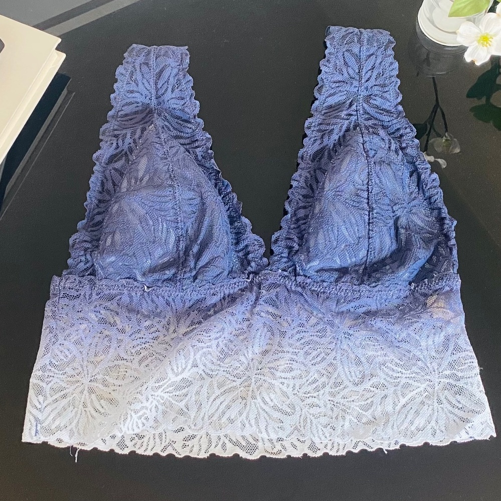 Aerie Blue Ombre Bralette Top